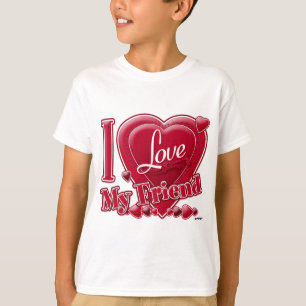 I Liebe My Friend red - heart T-Shirt