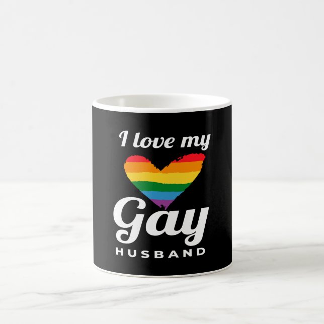 I Liebe My Gay Husband Gay Kaffeetasse (Mittel)