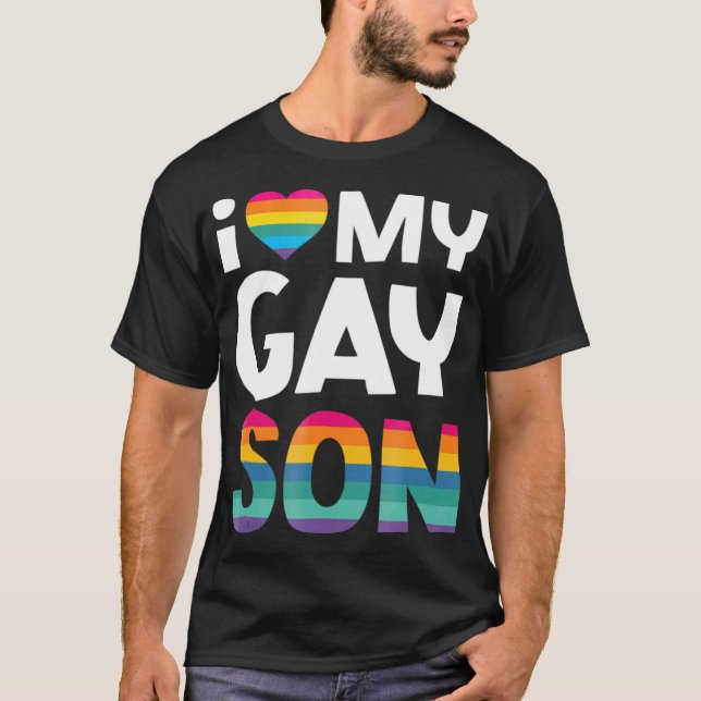 I Liebe My Gay Son Shirt Gay Pride Geschenk LGBT (Vorderseite)