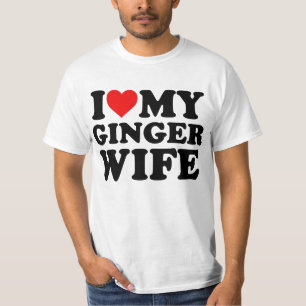 I Liebe My Ginger Ehefrau T-Shirt