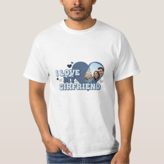 I Liebe My Girlfriend Custom Image T - Shirt