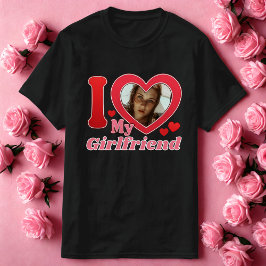 I Liebe My Girlfriend Ehefrau Ehemann Foto T-Shirt
