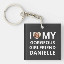 I Liebe My Girlfriend Foto Heart Funny Boyfriend K Schlüsselanhänger