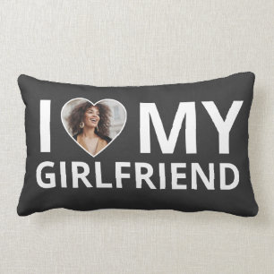 I Liebe My Girlfriend Foto Herz Funny Boyfriend Lendenkissen
