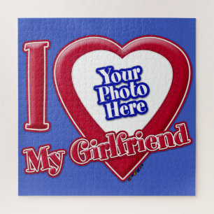 I Liebe My Girlfriend Foto Red Heart D R Blue