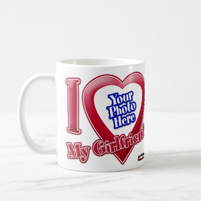 I Liebe My Girlfriend - Foto T - Shirt Kaffeetasse (Links)
