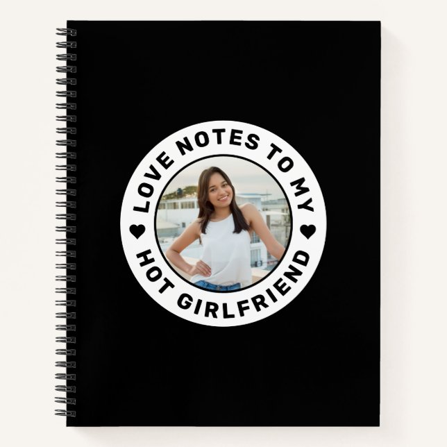 I Liebe My Girlfriend Personalisiert Foto Lieben Notizbuch (Vorderseite)