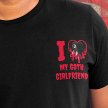 I Liebe My Goth Girlfriend Tropfen Red Heart Foto