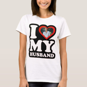 I Liebe My Husband 1974 - Benutzerdefiniertes Foto T-Shirt