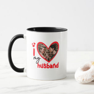 I Liebe My Husband Foto Gift Classic Tasse, 11 oz Tasse