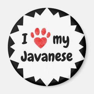 I Liebe My Javanese Cat Magnet