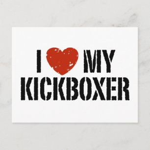 I Liebe My Kickboxer Postkarte