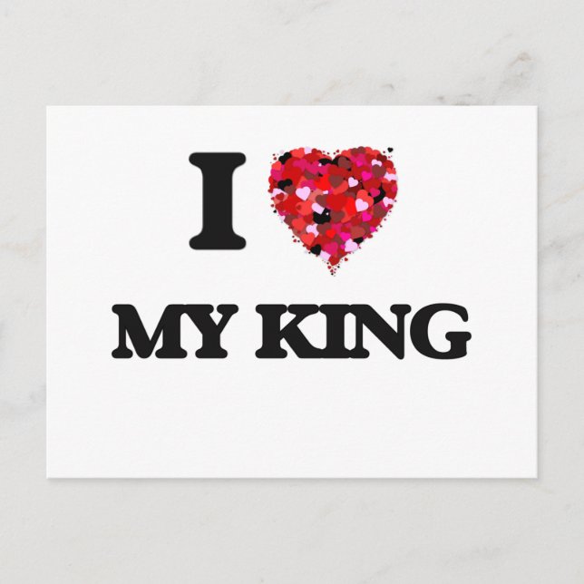 I Liebe My King Postkarte (Vorderseite)