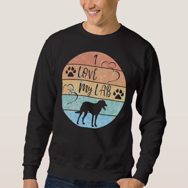 I Liebe My Labrador 210 Sweatshirt (Vorderseite)