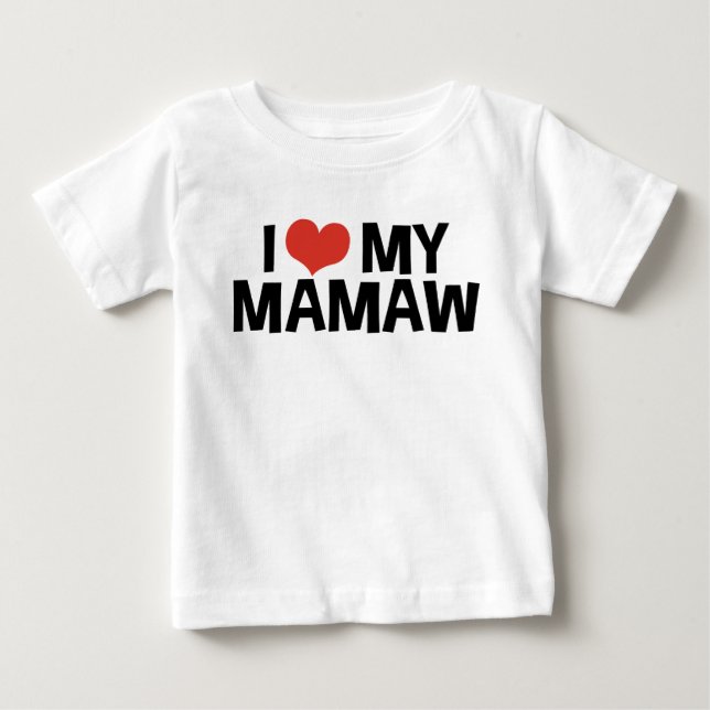 I Liebe My Mamaw Baby T-shirt (Vorderseite)
