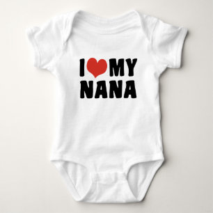 I Liebe My Nana Baby Strampler