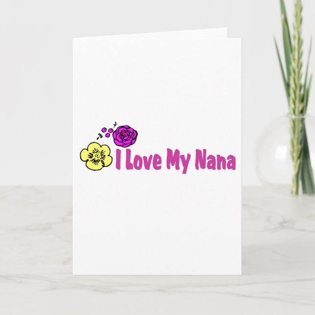 I Liebe My Nana Karte (Vorderseite)