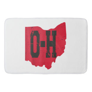 I Liebe My Ohio Zuhause Script Ohio Buckeye Staat Badematte