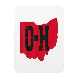 I Liebe My Ohio Zuhause Script Ohio Buckeye Staat Magnet