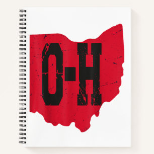 I Liebe My Ohio Zuhause Script Ohio Buckeye Staat Notizbuch