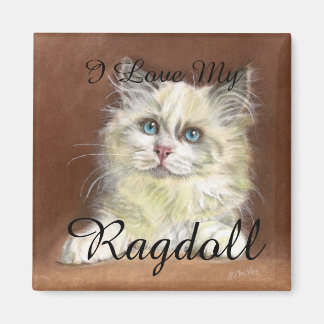 "I Liebe My Ragdoll" art Magnet