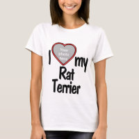 I Liebe My Rat Terrier - Red Heart Dog Foto