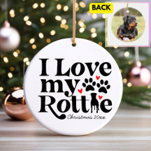 I Liebe My Rottie Rottweiler Dog Individuelle Name