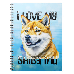 I Liebe My Shiba Inu   Hundebesitzer Notizblock