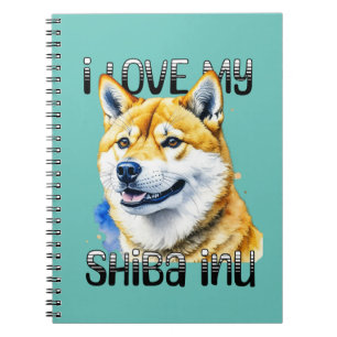 I Liebe My Shiba Inu   Hundebesitzer Notizblock