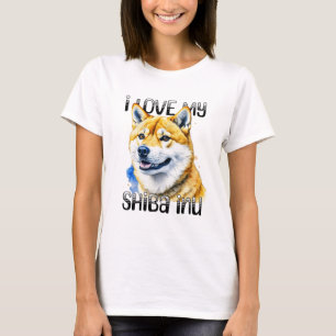 I Liebe My Shiba Inu Hundebesitzer T-Shirt
