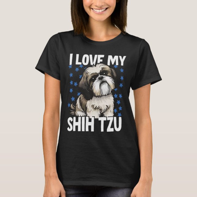I Liebe My Shih Tzu T-Shirt (Vorderseite)