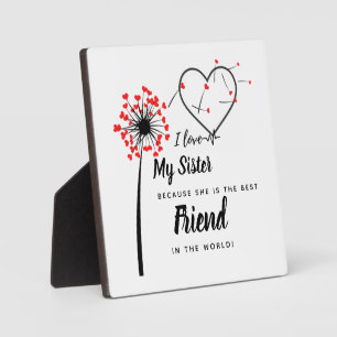 I Liebe My SISTER - Bestes Personalisiertes Gesche Fotoplatte