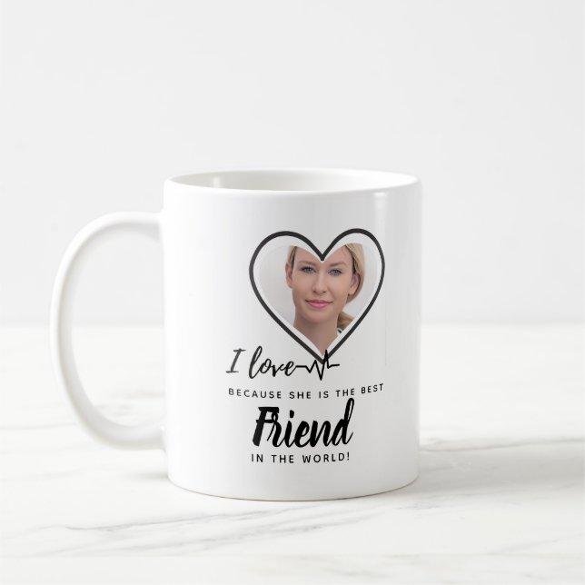 I Liebe My SISTER - Bestes Personalisiertes Gesche Kaffeetasse (Links)