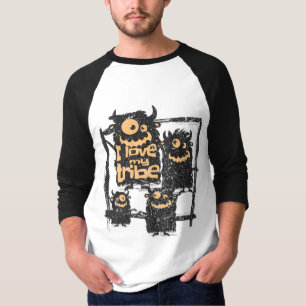 I Liebe My Tribe Funny Monster Familie Halloween T T-Shirt