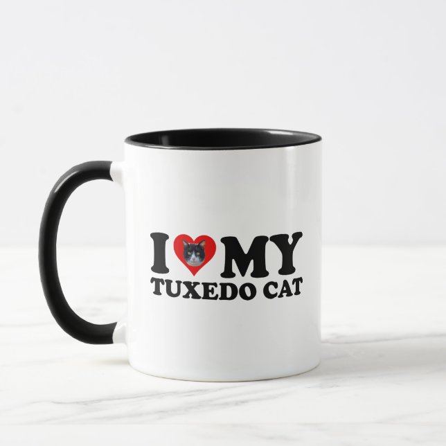 I Liebe My Tuxedo Cat Tasse (Links)