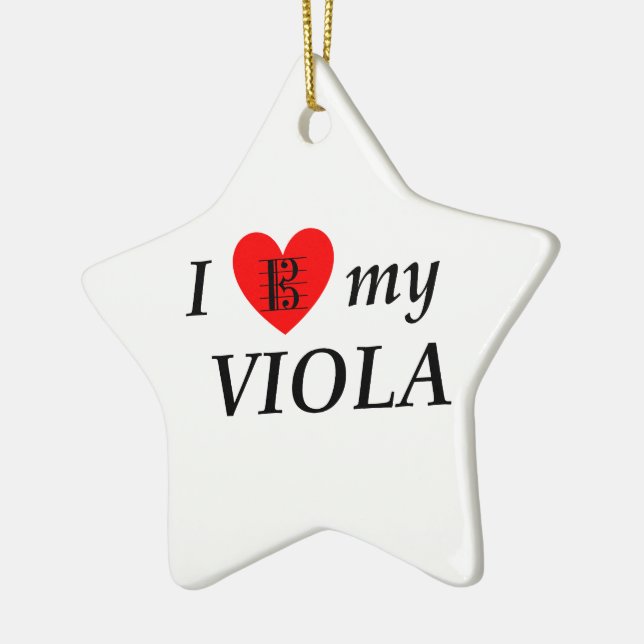 I Liebe My Viola (I Heart My Viola) Keramikornament (Links)
