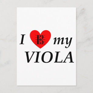 I Liebe My Viola (I Heart My Viola) Postkarte