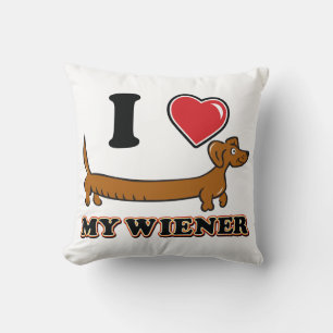 I Liebe My Weiner - Dackel Kissen