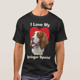 I Liebe My Welsh Springer Spanel Puppy Dog T-Shirt