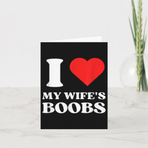 I Liebe My Wifes S Y2k Ästhetisches Rotes Herz Karte