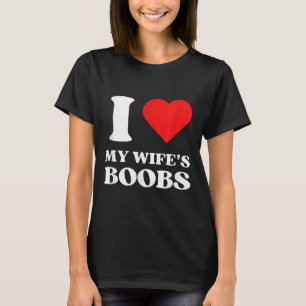 I Liebe My Wifes S Y2k Ästhetisches Rotes Herz T-Shirt