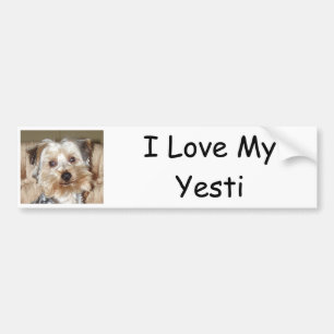 I Liebe My Yesti Autoaufkleber