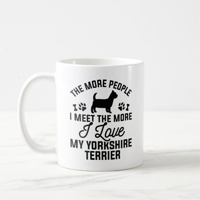 I Liebe My Yorkshire Terrier Kaffeetasse (Links)