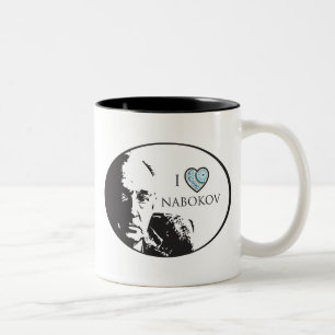 I Liebe-Nabokow-Tasse Zweifarbige Tasse