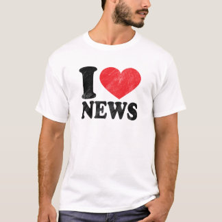 I Liebe-Nachrichten-grundlegender T - Shirt