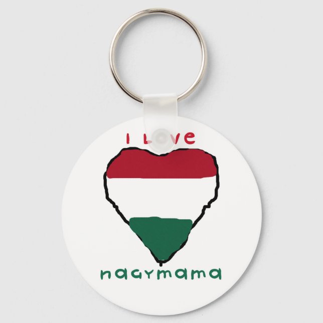 I Liebe Nagymama Schlüsselanhänger (Vorderseite)