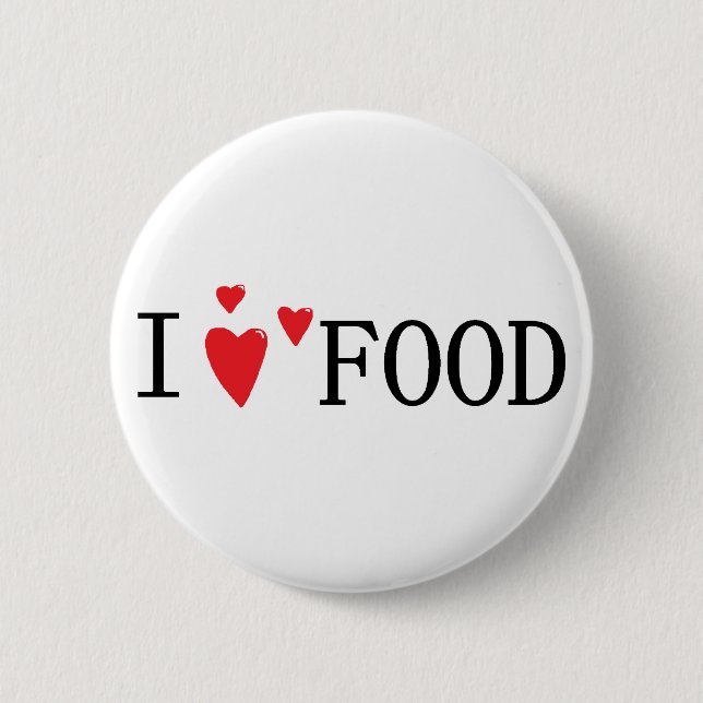 I Liebe-Nahrung Button (Vorderseite)
