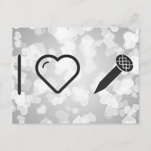 I Liebe Nails Postkarte