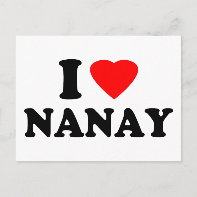 I Liebe Nanay Postkarte (Vorderseite)