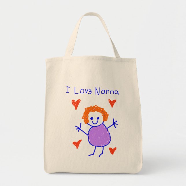 I Liebe Nanna Tragetasche (Vorne)